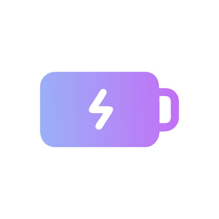 Flat style Battery Icon vector illustration for User Interface documents websites and mobile applicationsのイラスト素材