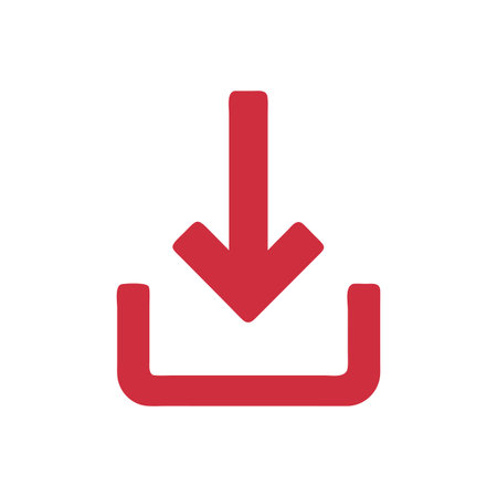 Flat style download arrow icon vector illustration for User Interface documents websites and mobile applicationsのイラスト素材