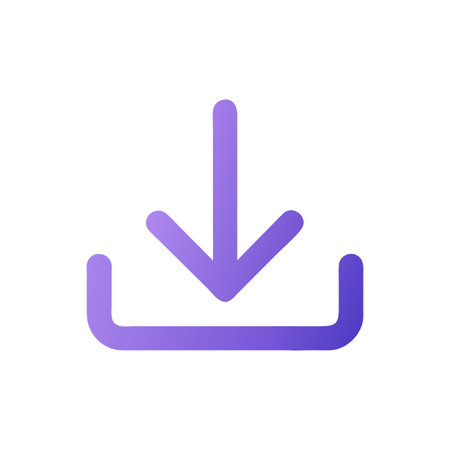 Flat style download arrow icon vector illustration for User Interface documents websites and mobile applicationsのイラスト素材