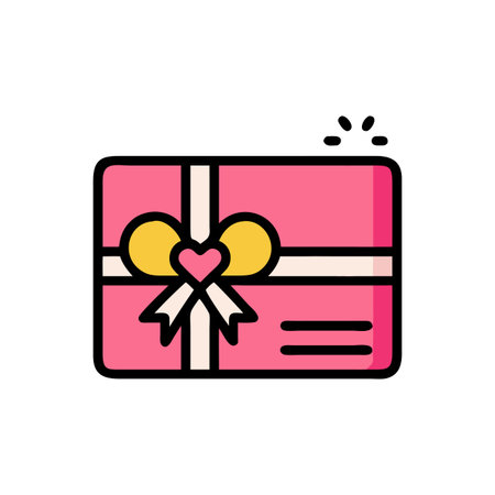 Gift Card Icon Vector for User Interface Websites and Mobile Applicationsのイラスト素材