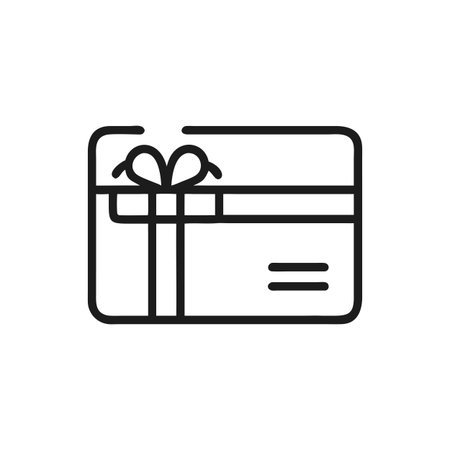 Gift Card Icon Vector for User Interface Websites and Mobile Applicationsのイラスト素材