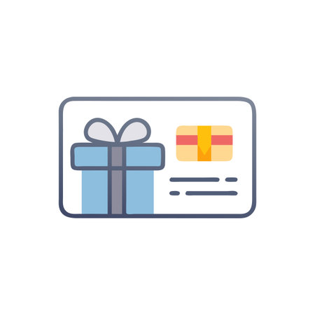 Gift Card Icon Vector for User Interface Websites and Mobile Applicationsのイラスト素材