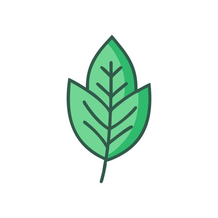 Leaf Icon Vector for User Interface Websites and Mobile Applications
