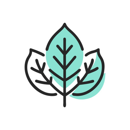 Leaf Icon Vector for User Interface Websites and Mobile Applications