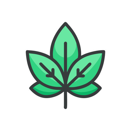 Leaf Icon Vector for User Interface Websites and Mobile Applicationsのイラスト素材