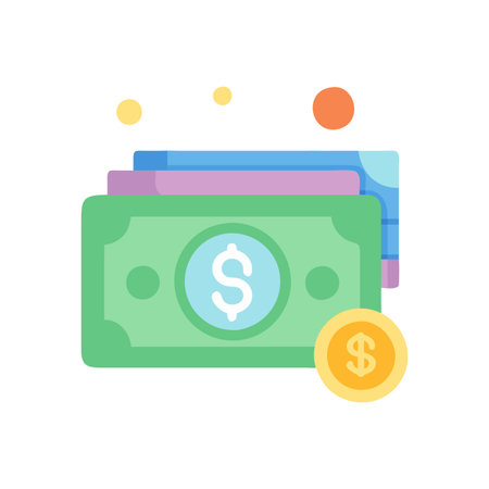 Money Stack Icon Vector for User Interface Websites and Mobile Applicationsのイラスト素材