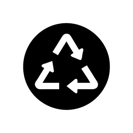 Recycle Symbol Icon Vector for User Interface Websites and Mobile Applicationsのイラスト素材