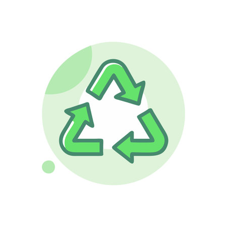Recycle Symbol Icon Vector for User Interface Websites and Mobile Applicationsのイラスト素材