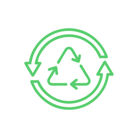 Recycle Symbol Icon Vector for User Interface Websites and Mobile Applicationsのイラスト素材