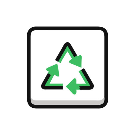 Recycle Symbol Icon Vector for User Interface Websites and Mobile Applications
