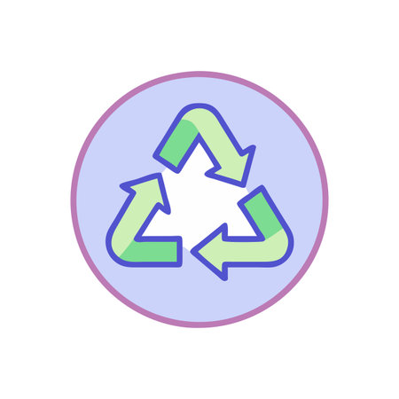 Recycle Symbol Icon Vector for User Interface Websites and Mobile Applications