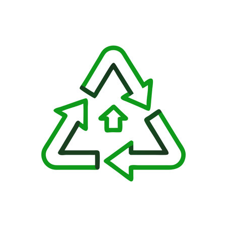 Recycle Symbol Icon Vector for User Interface Websites and Mobile Applicationsのイラスト素材