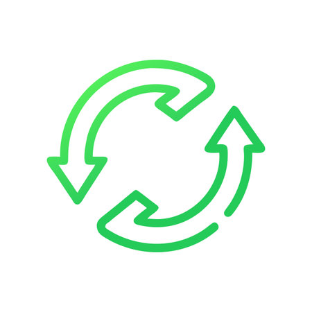 Recycle Symbol Icon Vector for User Interface Websites and Mobile Applications