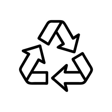Recycle Symbol Icon Vector for User Interface Websites and Mobile Applicationsのイラスト素材