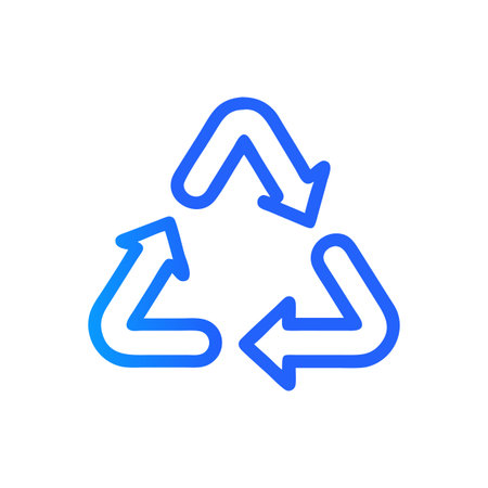 Recycle Symbol Icon Vector for User Interface Websites and Mobile Applications