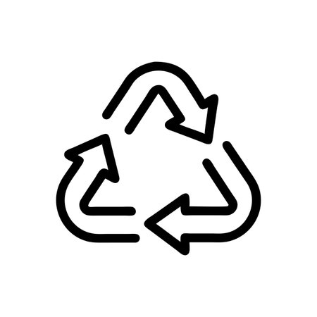 Recycle Symbol Icon Vector for User Interface Websites and Mobile Applicationsのイラスト素材