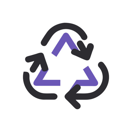 Recycle Symbol Icon Vector for User Interface Websites and Mobile Applications