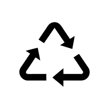 Recycle Symbol Icon Vector for User Interface Websites and Mobile Applicationsのイラスト素材