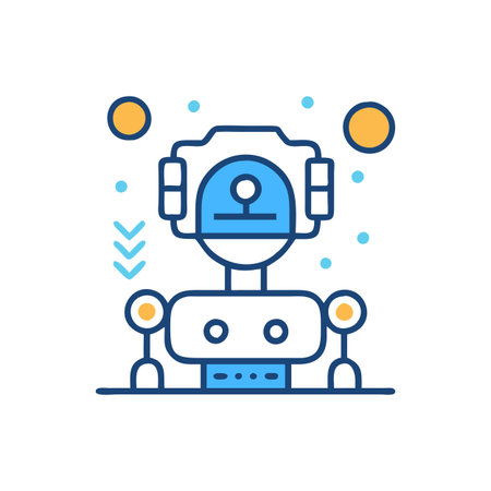 Robot Icon Vector for User Interface Websites and Mobile Applicationsのイラスト素材