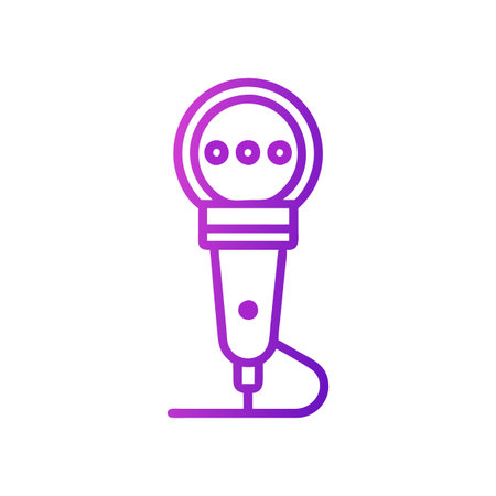 Speech Microphone Icon Vector for User Interface Websites and Mobile Applicationsのイラスト素材