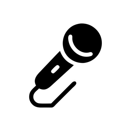 Speech Microphone Icon Vector for User Interface Websites and Mobile Applicationsのイラスト素材