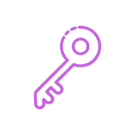 Key Icon Vector for User Interface Websites and Mobile Applicationsのイラスト素材