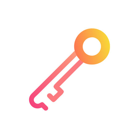 Key Icon Vector for User Interface Websites and Mobile Applicationsのイラスト素材