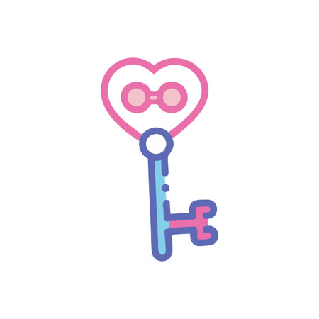 Key Icon Vector for User Interface Websites and Mobile Applicationsのイラスト素材