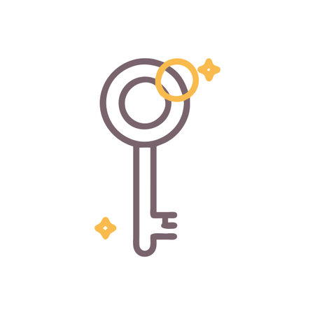 Key Icon Vector for User Interface Websites and Mobile Applicationsのイラスト素材