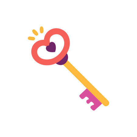 Key Icon Vector for User Interface Websites and Mobile Applicationsのイラスト素材