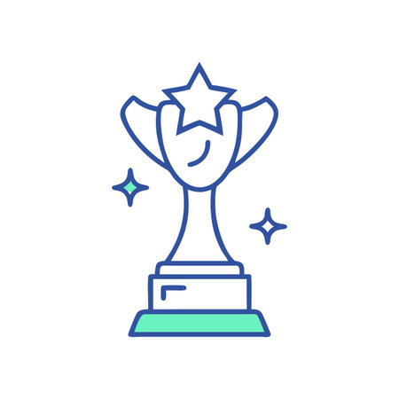 Trophy Icon Vector for User Interface Websites and Mobile Applicationsのイラスト素材