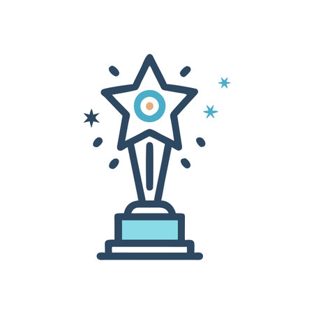 Trophy Icon Vector for User Interface Websites and Mobile Applicationsのイラスト素材