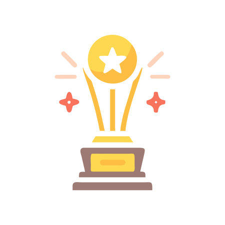 Trophy Icon Vector for User Interface Websites and Mobile Applicationsのイラスト素材