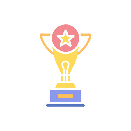 Trophy Icon Vector for User Interface Websites and Mobile Applicationsのイラスト素材
