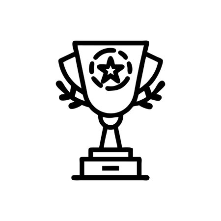 Trophy Icon Vector for User Interface Websites and Mobile Applicationsのイラスト素材