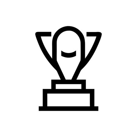 Trophy Icon Vector for User Interface Websites and Mobile Applicationsのイラスト素材