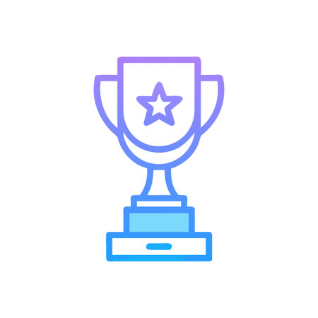 Trophy Icon Vector for User Interface Websites and Mobile Applicationsのイラスト素材