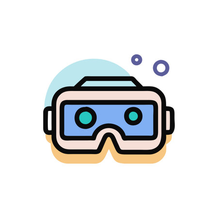 Virtual Reality VR Headset Icon Icon Vector for User Interface Websites and Mobile Applications