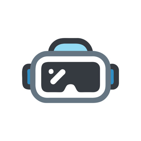 Virtual Reality VR Headset Icon Icon Vector for User Interface Websites and Mobile Applications