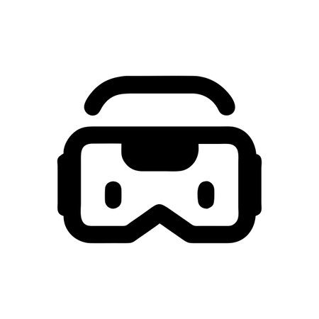 Virtual Reality VR Headset Icon Icon Vector for User Interface Websites and Mobile Applications