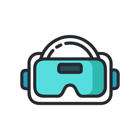 Virtual Reality VR Headset Icon Icon Vector for User Interface Websites and Mobile Applications