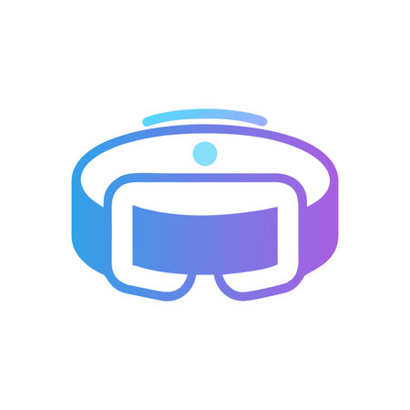 Virtual Reality VR Headset Icon Icon Vector for User Interface Websites and Mobile Applicationsのイラスト素材