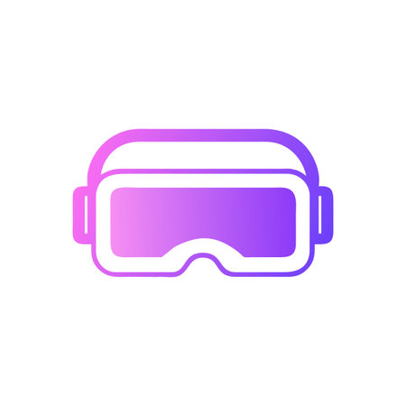 Virtual Reality VR Headset Icon Icon Vector for User Interface Websites and Mobile Applicationsのイラスト素材