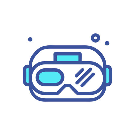Virtual Reality VR Headset Icon Icon Vector for User Interface Websites and Mobile Applicationsのイラスト素材