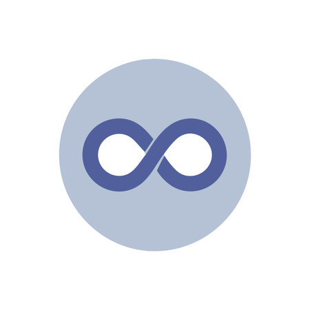 Infinity Symbol Icon Vector for User Interface Websites and Mobile Applications