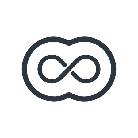 Infinity Symbol Icon Vector for User Interface Websites and Mobile Applications