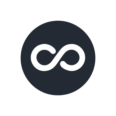 Infinity Symbol Icon Vector for User Interface Websites and Mobile Applications