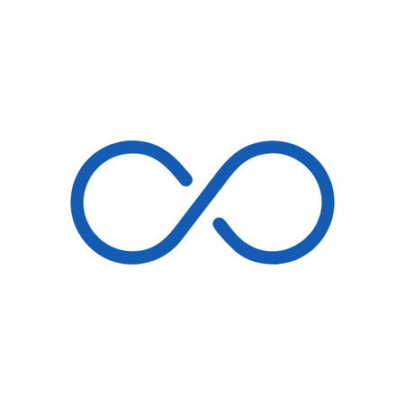 Infinity Symbol Icon Vector for User Interface Websites and Mobile Applications