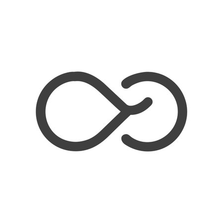 Infinity Symbol Icon Vector for User Interface Websites and Mobile Applications
