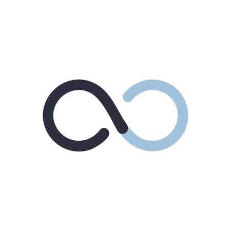 Infinity Symbol Icon Vector for User Interface Websites and Mobile Applications